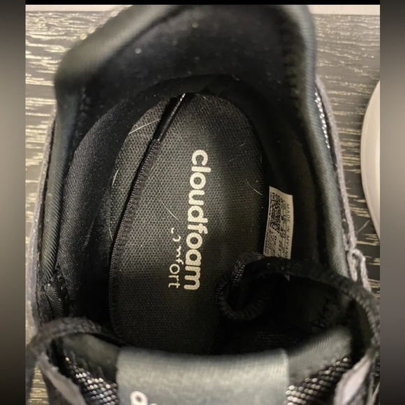 Adidas fukasa run women's running shoes size 9.5 black white athletic sneakers - Picture 14 of 16